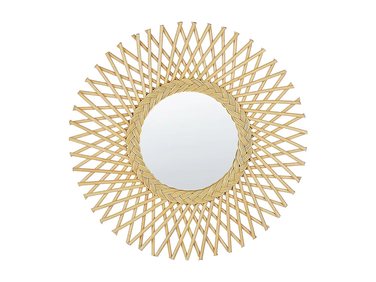 Miroir TAGOLU 60 cm 60 cm Rotin Naturel