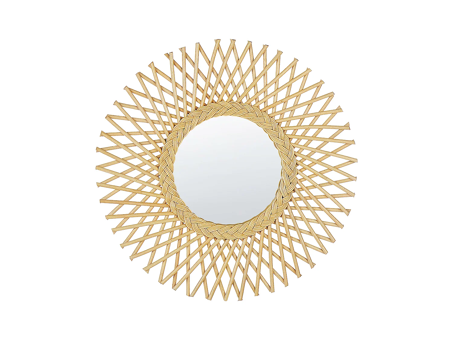 Miroir TAGOLU 60 cm 60 cm Rotin Naturel