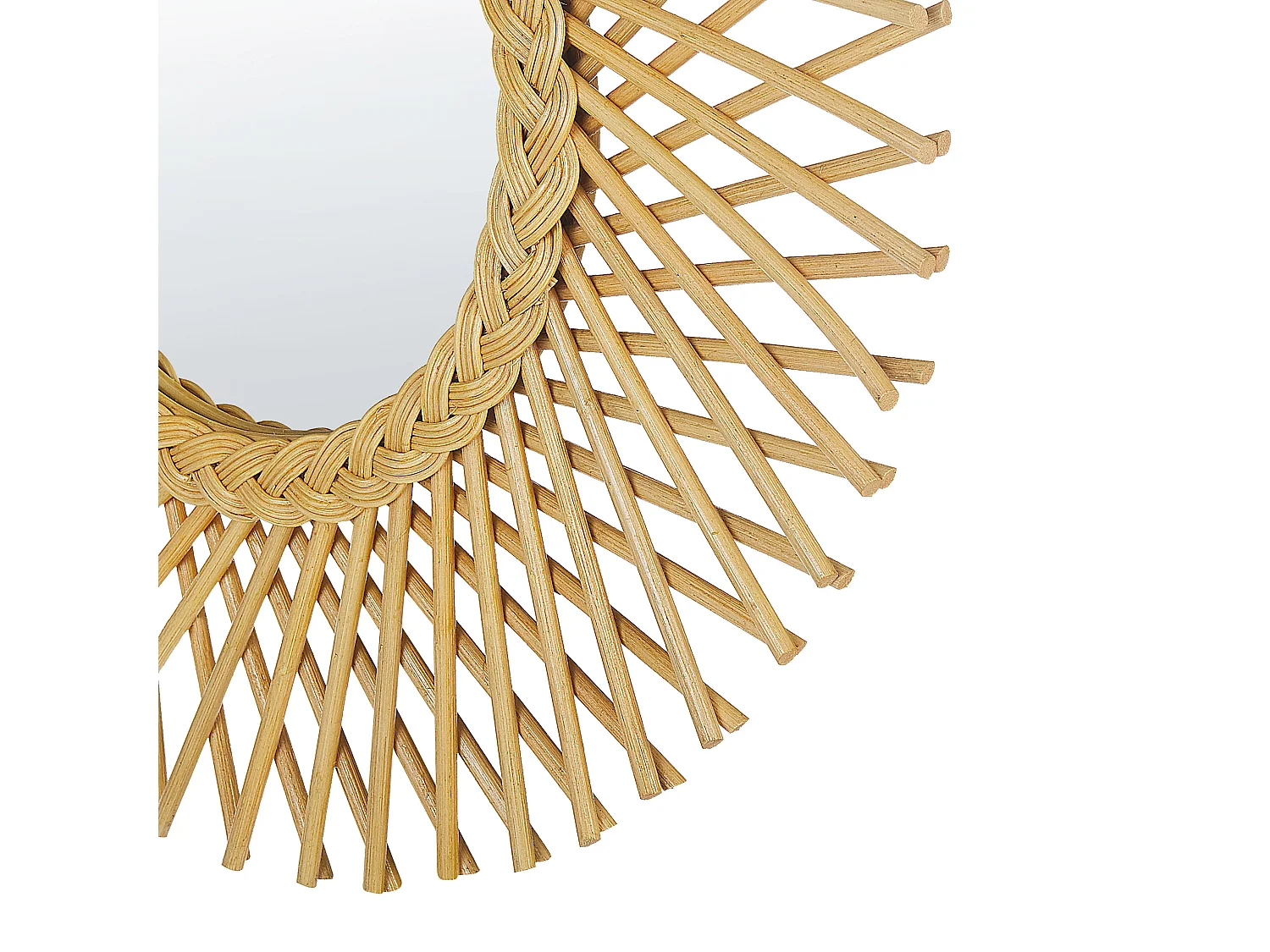 Specchio TAGOLU 60 cm 60 cm Rattan Naturale