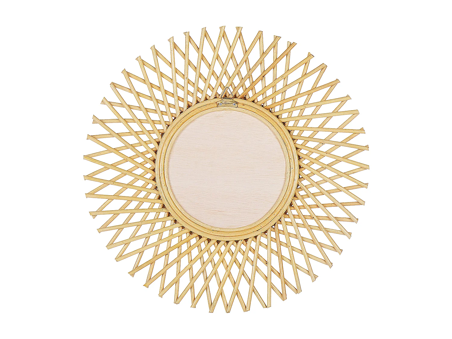 Lustro ścienne TAGOLU 60 cm 60 cm Rattan Naturalny