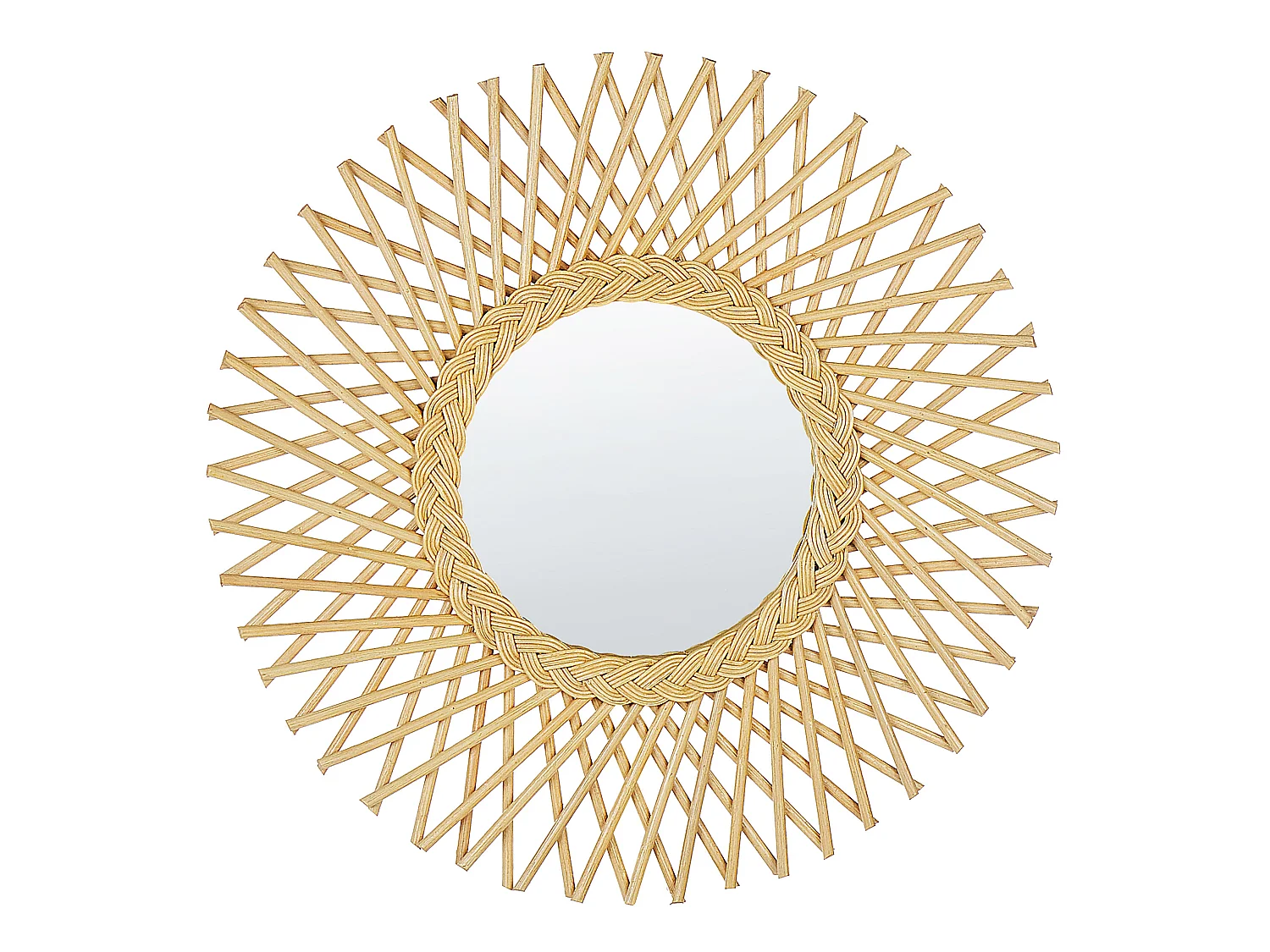 Miroir TAGOLU 60 cm 60 cm Rotin Naturel