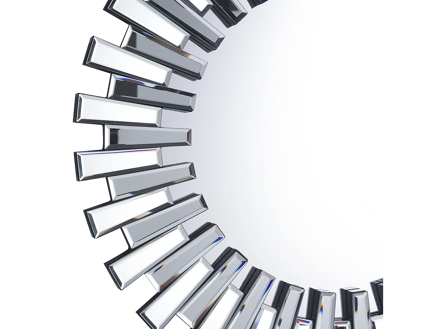 Moderner Wandspiegel ø 70 cm Rund Silbern CHOLET