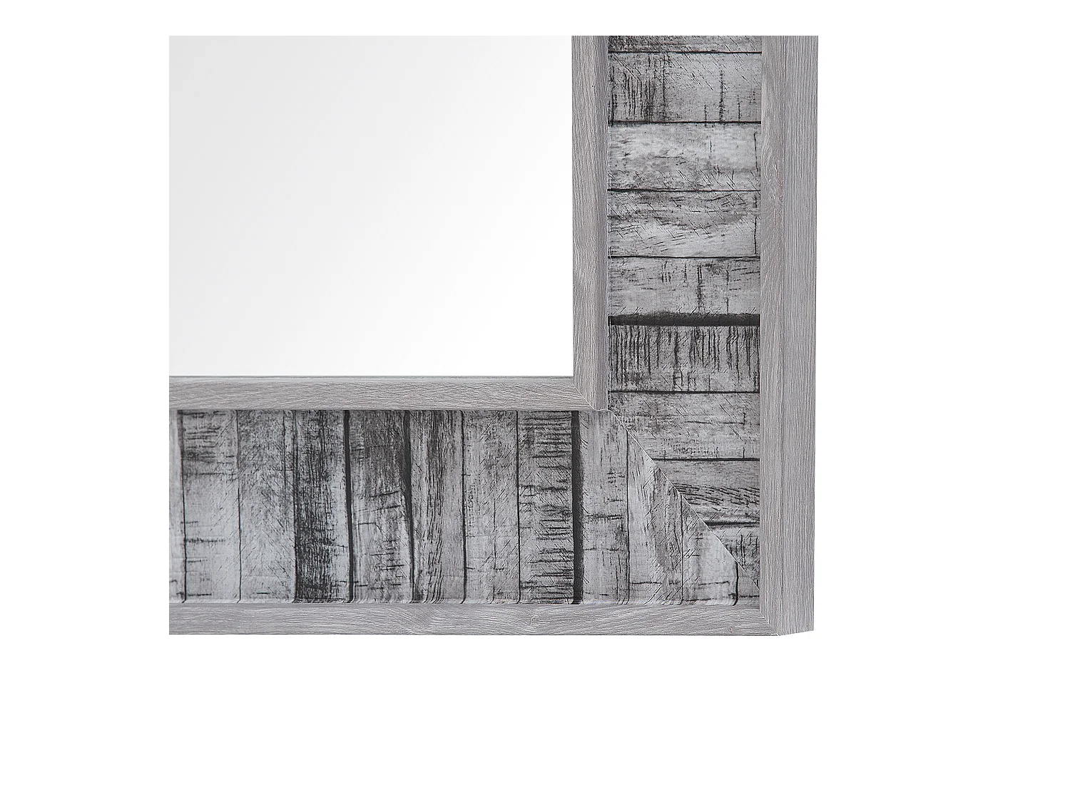 Moderner Wandspiegel Grau/Weiß 50 x 130 cm rechteckig Rosnoen