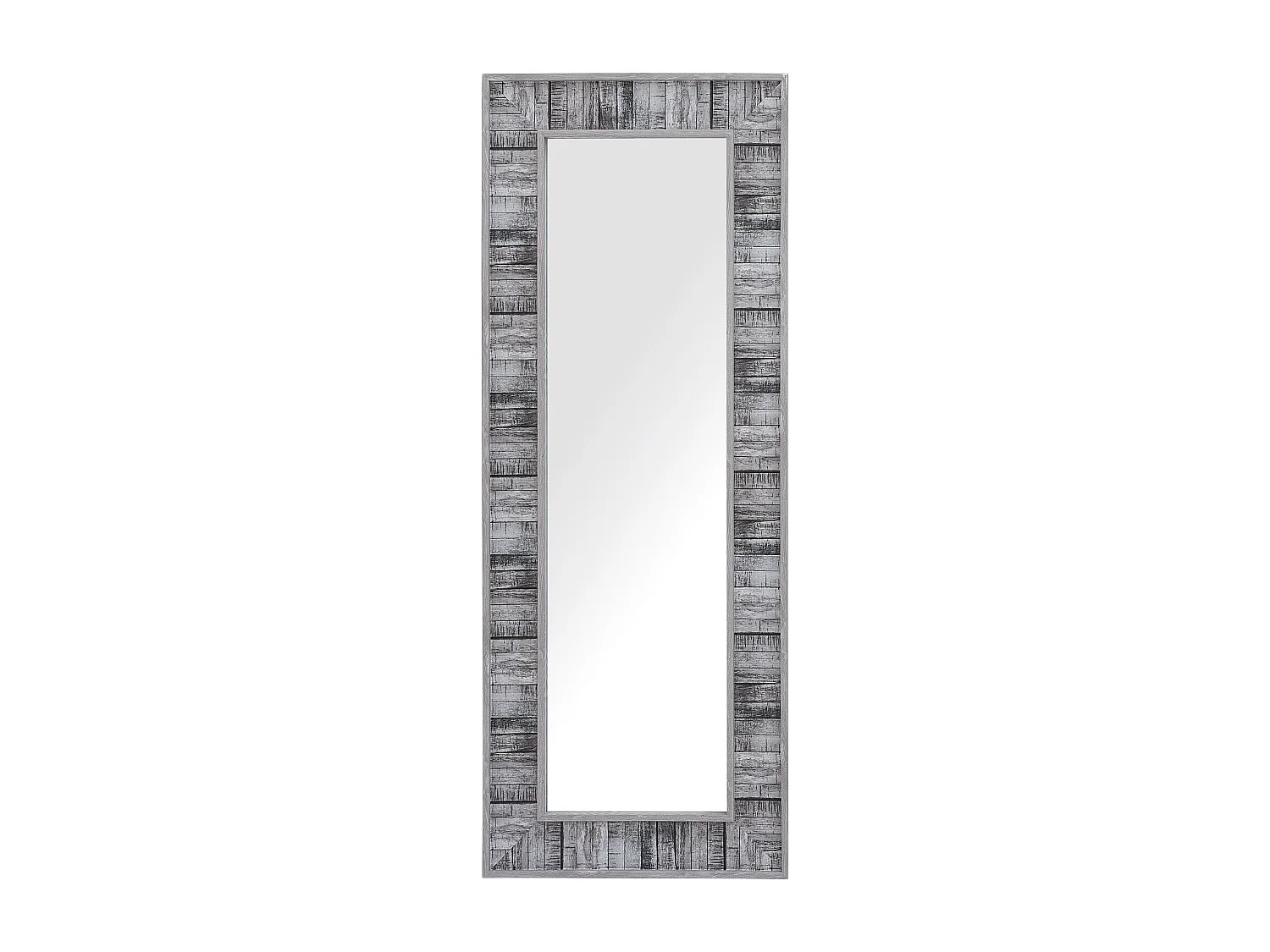 Moderner Wandspiegel Grau/Weiß 50 x 130 cm rechteckig Rosnoen