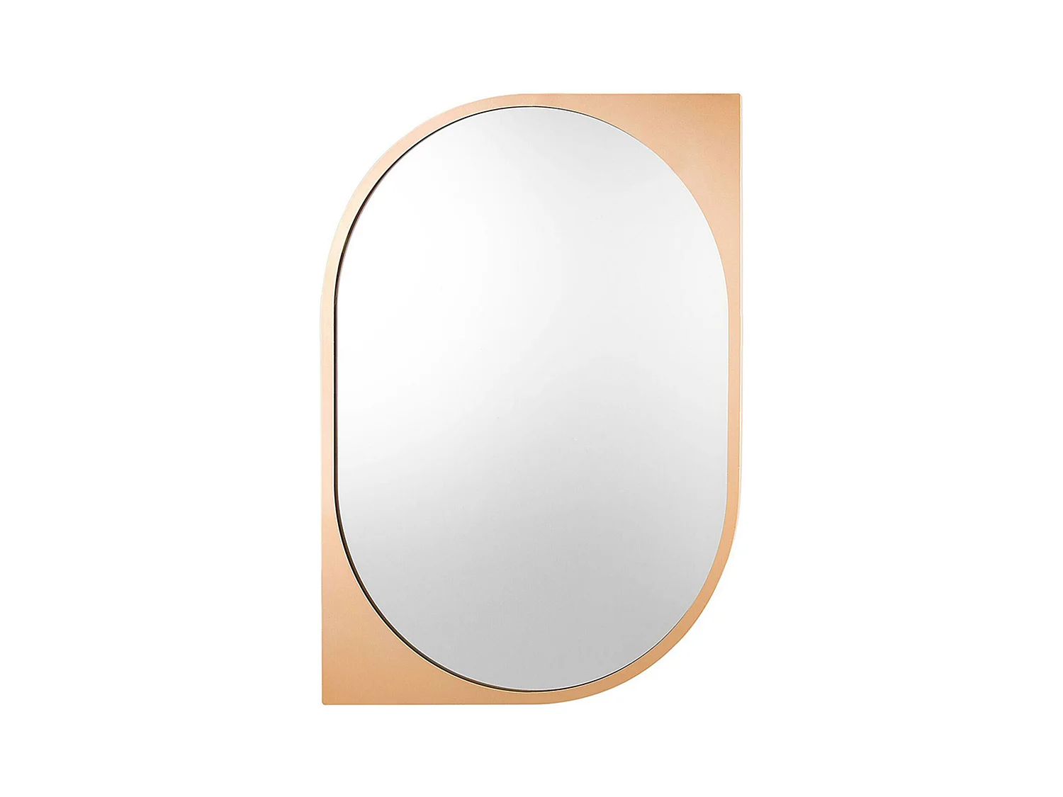 Miroir HIREL 65 cm 90 cm Métal Doré
