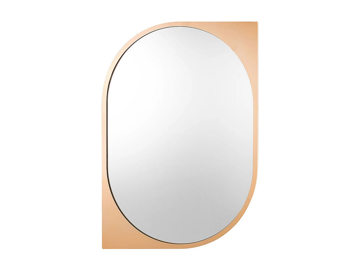 Miroir HIREL 65 cm 90 cm Métal Doré