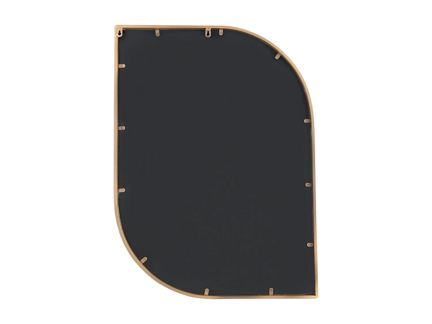 Miroir HIREL 65 cm 90 cm Métal Doré
