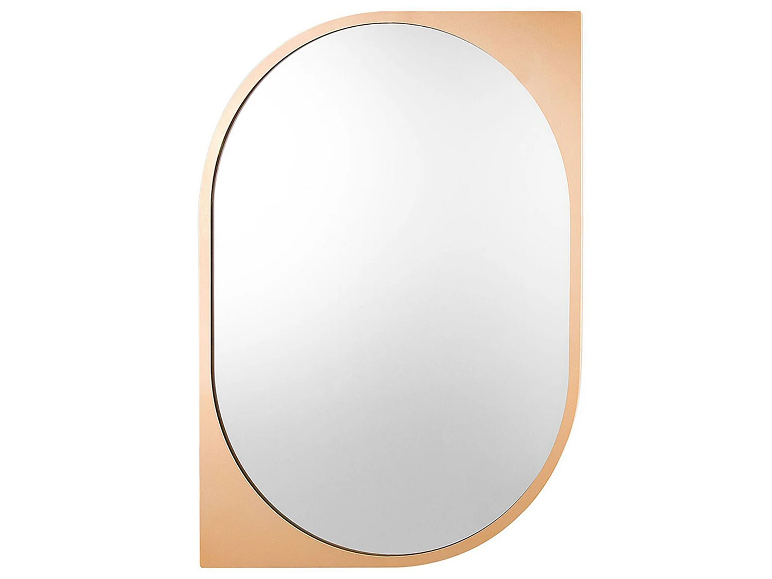 Miroir HIREL 65 cm 90 cm Métal Doré