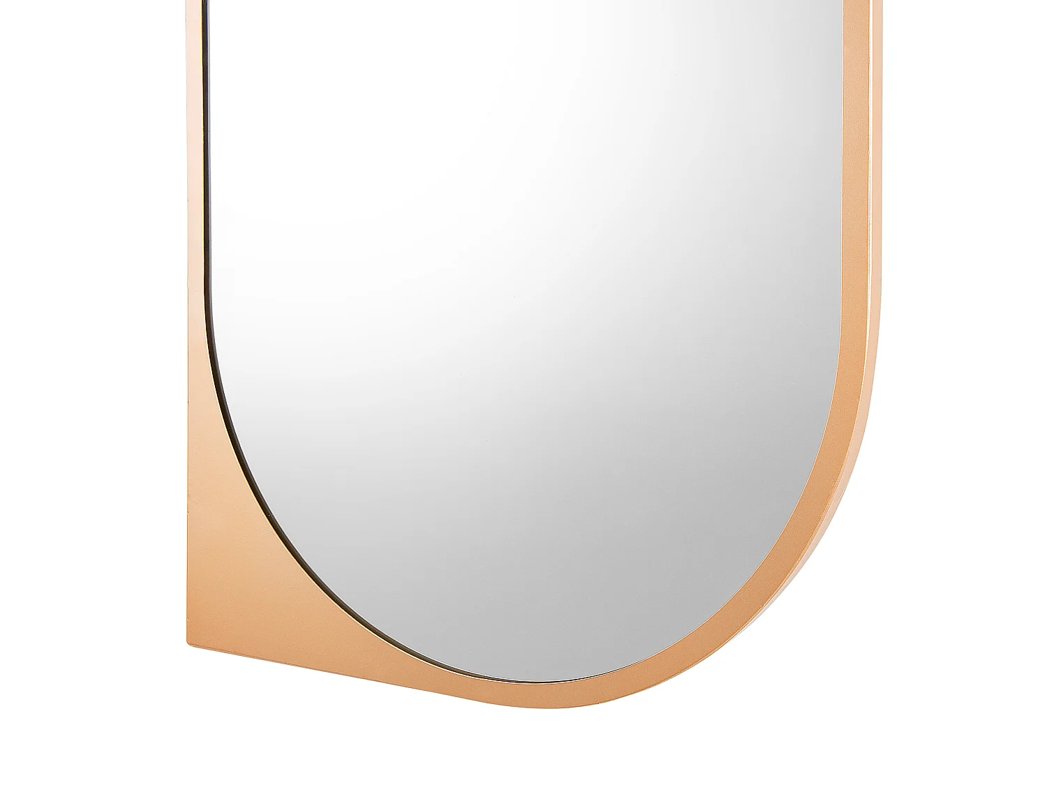 Miroir HIREL 65 cm 90 cm Métal Doré
