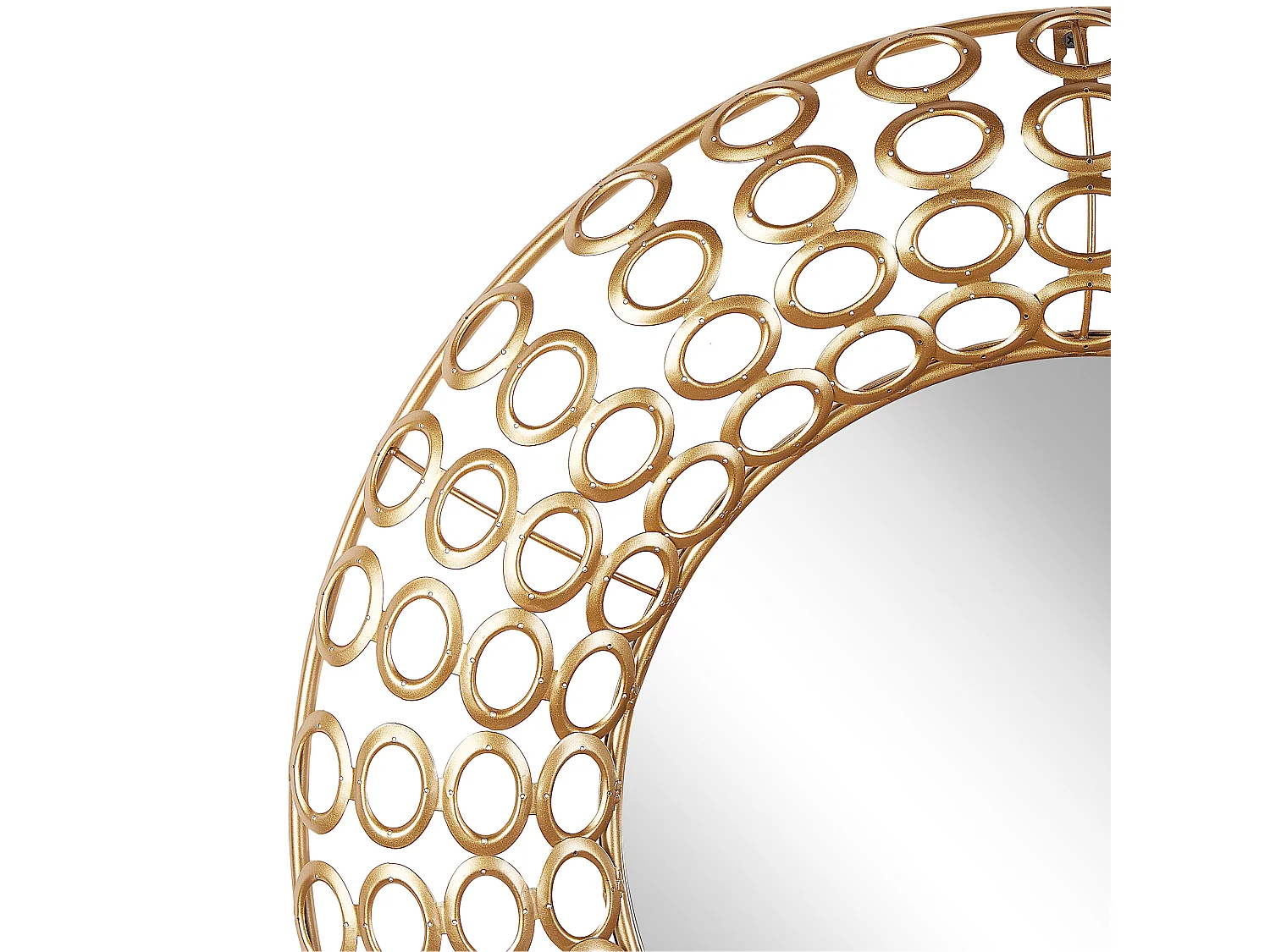 Espelho BOURDON 80 cm 80 cm Metal Dourado