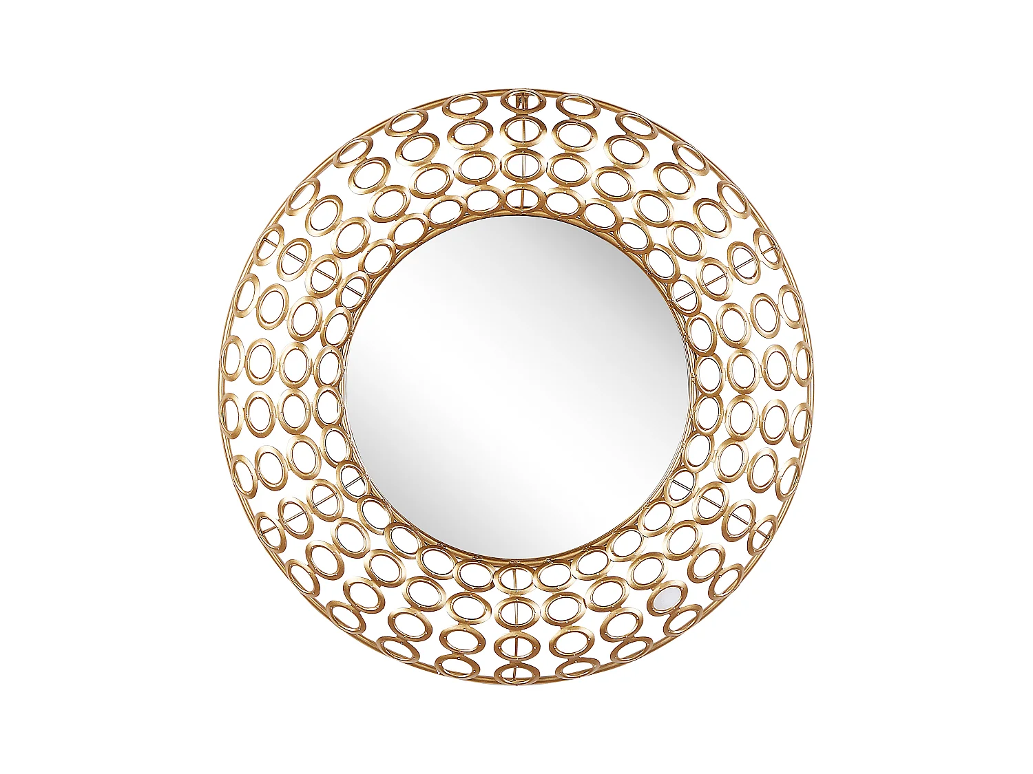 Miroir BOURDON 80 cm 80 cm Métal Doré