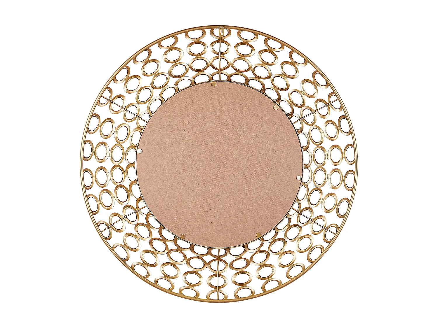 Wandspiegel BOURDON 80 cm 80 cm Metaal Goud