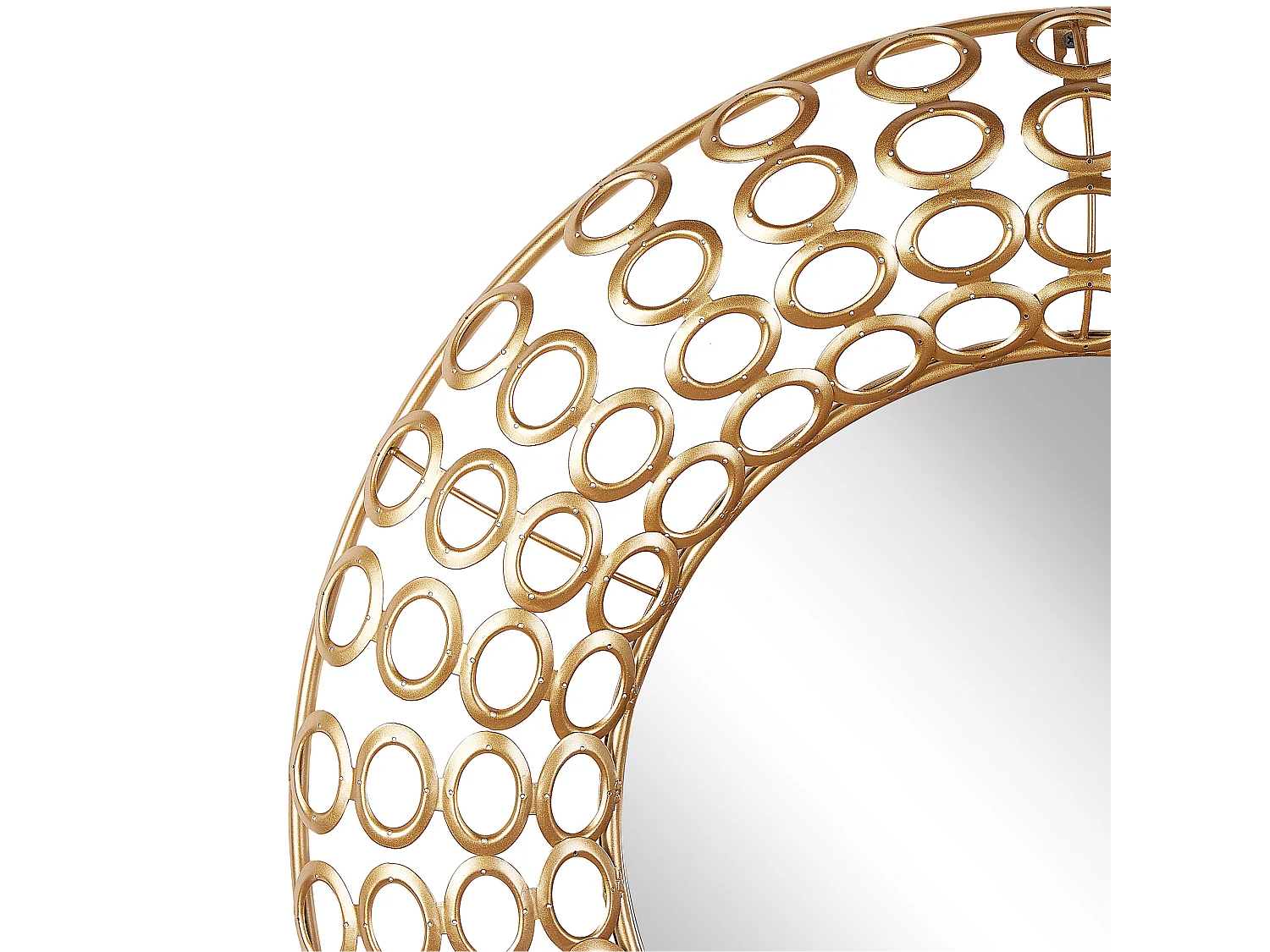 Wandspiegel BOURDON 80 cm 80 cm Metaal Goud