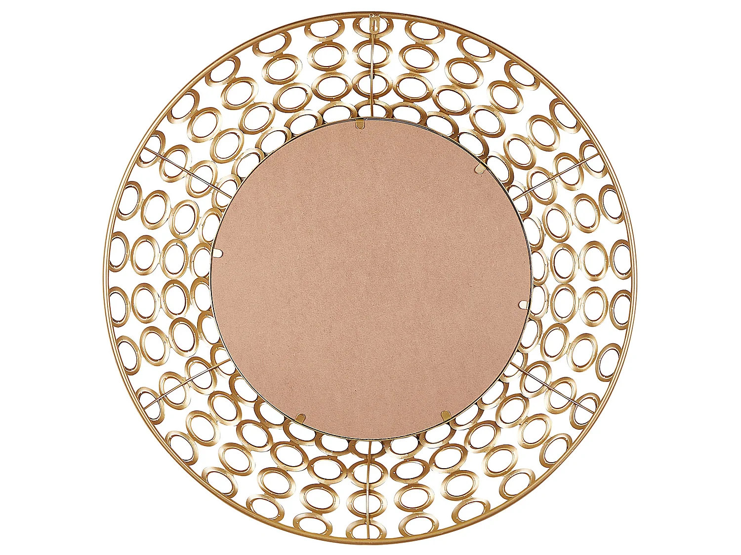 Wall Mirror BOURDON 80 cm 80 cm Metal Gold