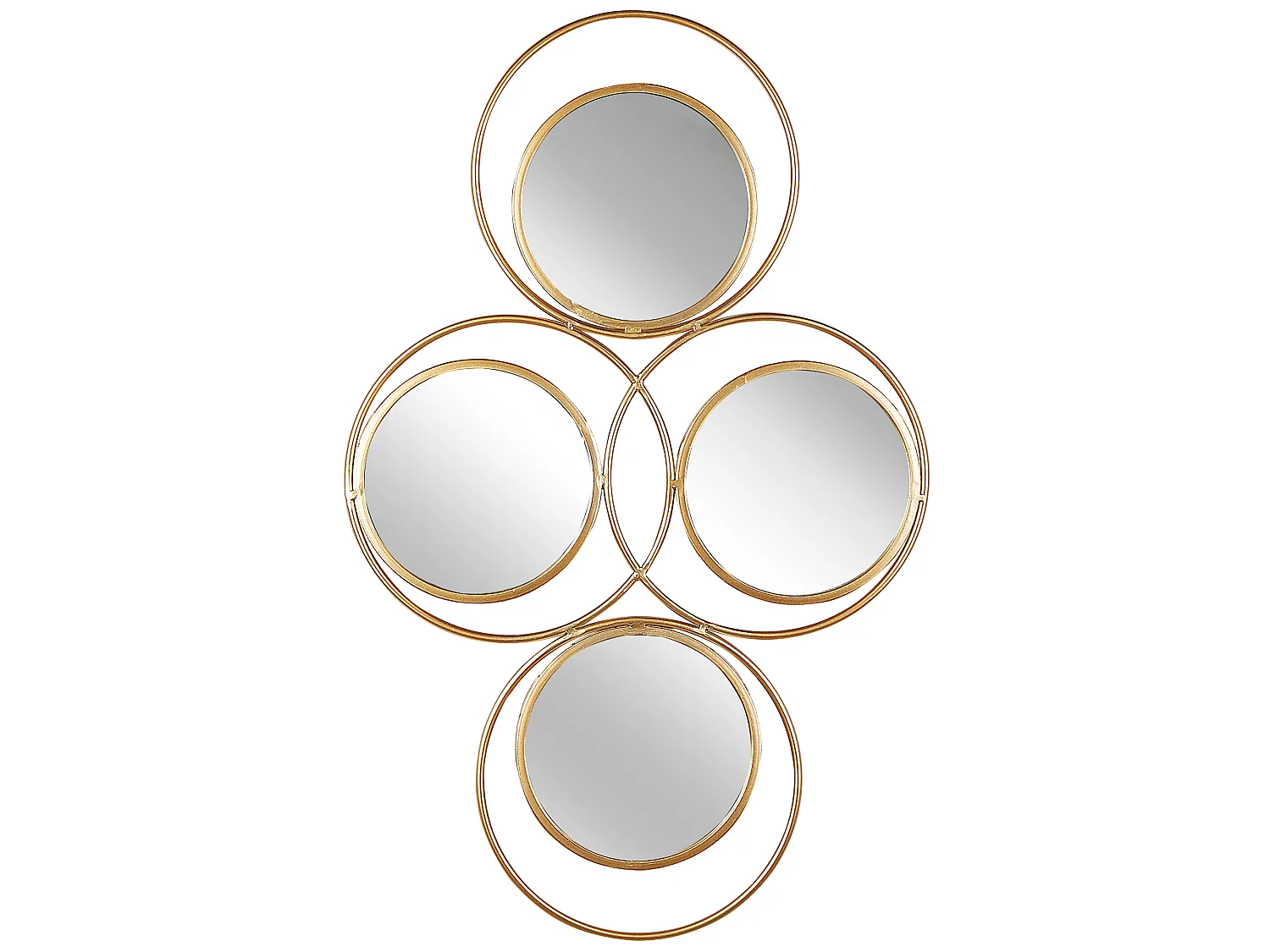 Miroir LESCAR 50 cm 80 cm Métal Doré