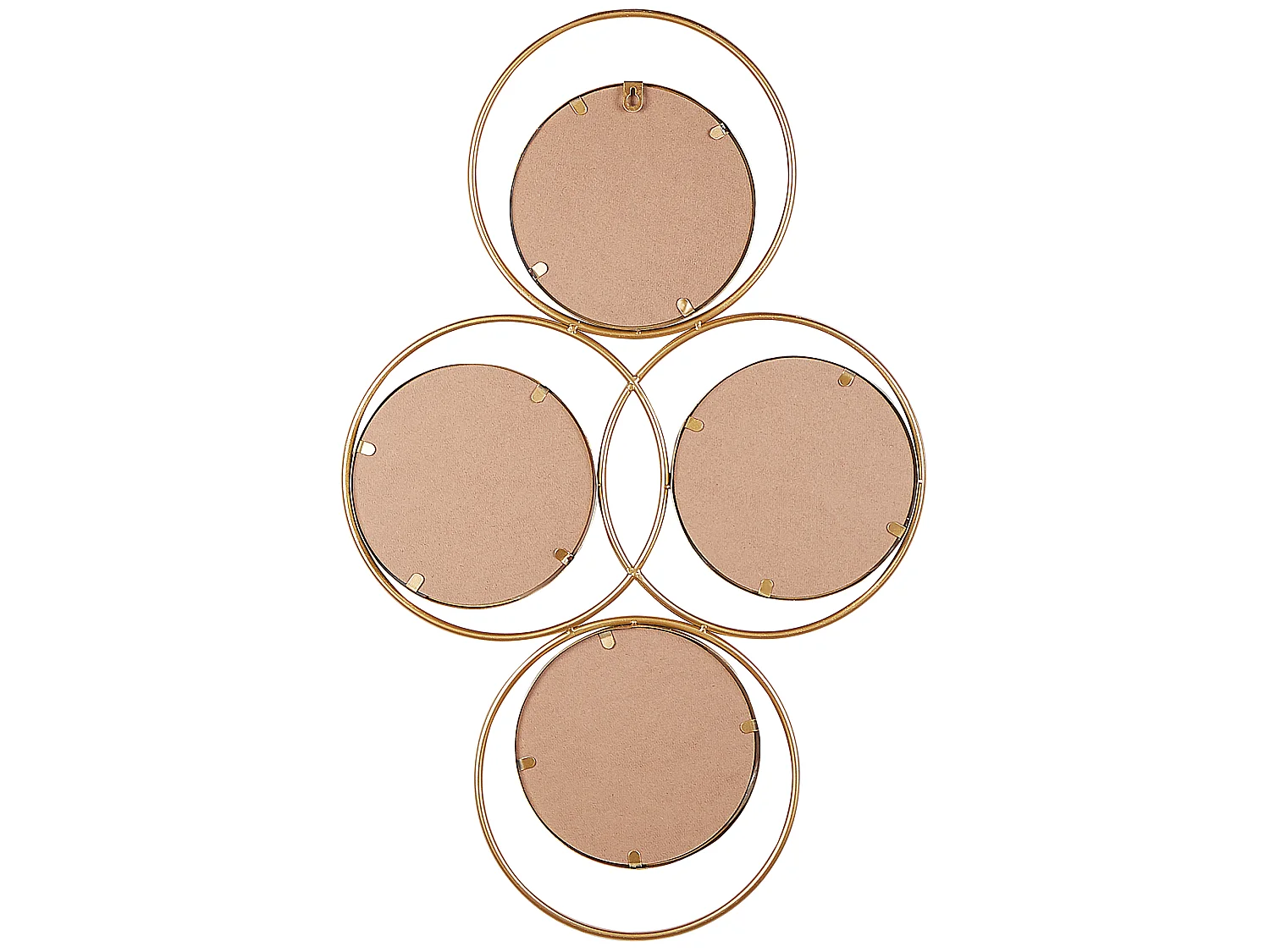 Miroir LESCAR 50 cm 80 cm Métal Doré