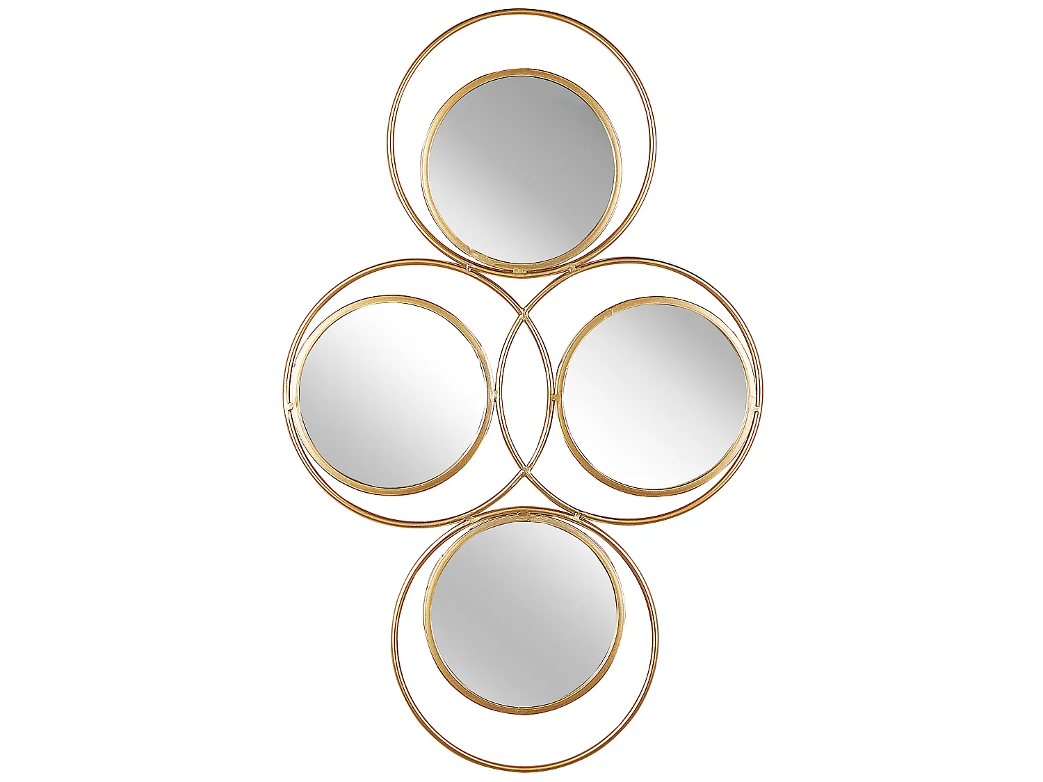 Miroir LESCAR 50 cm 80 cm Métal Doré