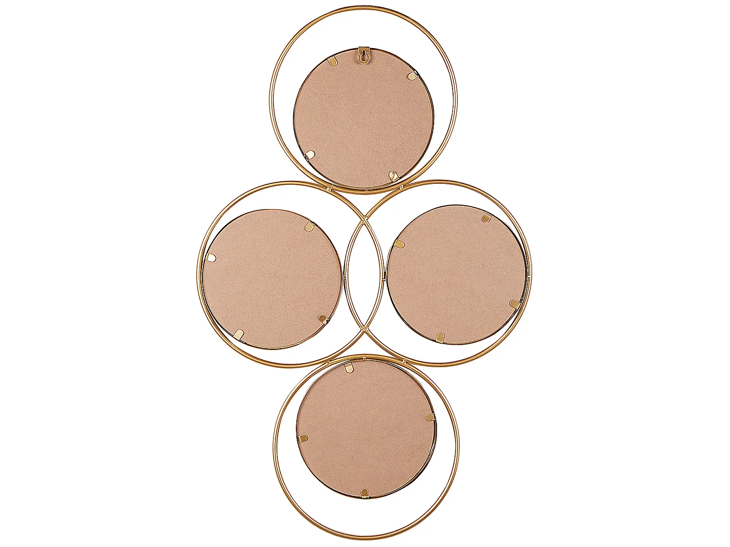 Miroir LESCAR 50 cm 80 cm Métal Doré