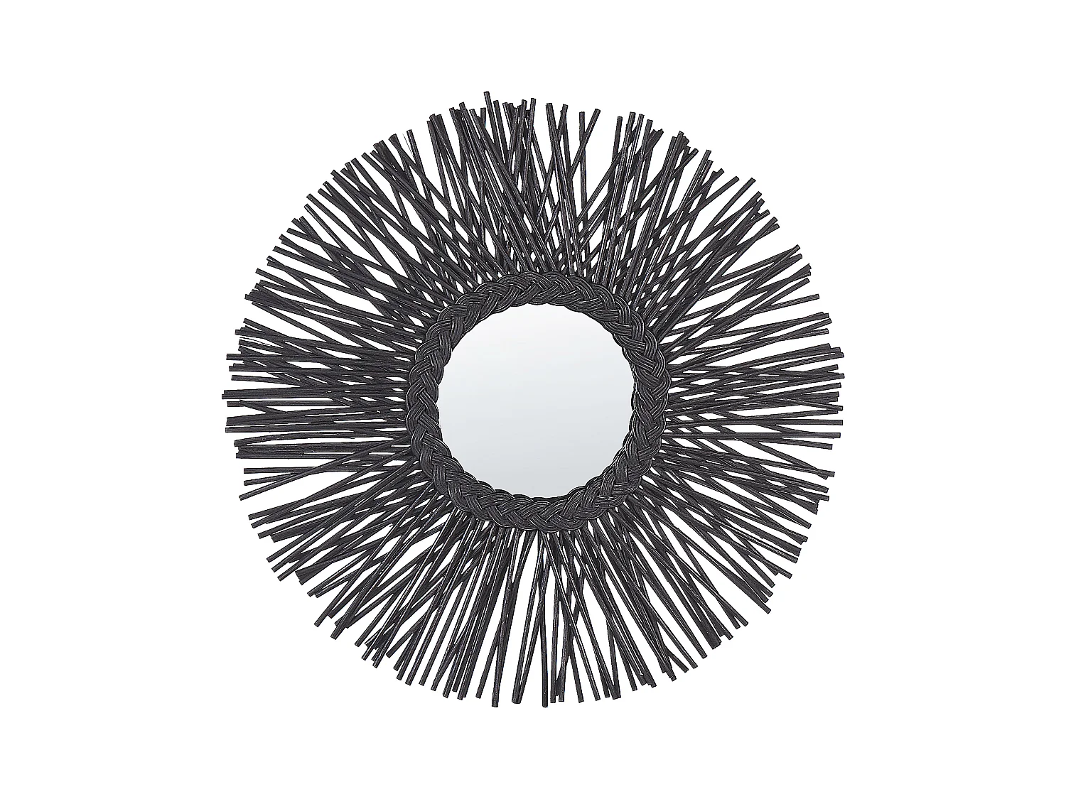 Espejo KALASIN 60 cm 60 cm Ratán Negro