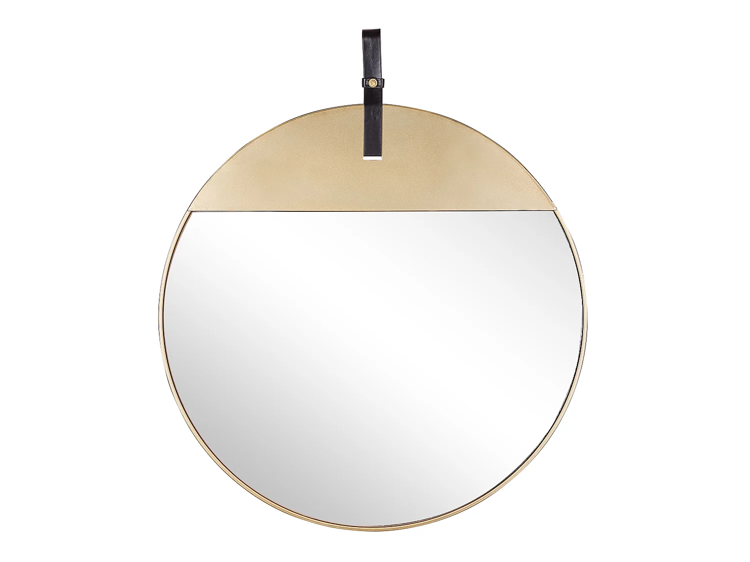 Miroir GURS 60 cm 60 cm Métal Doré