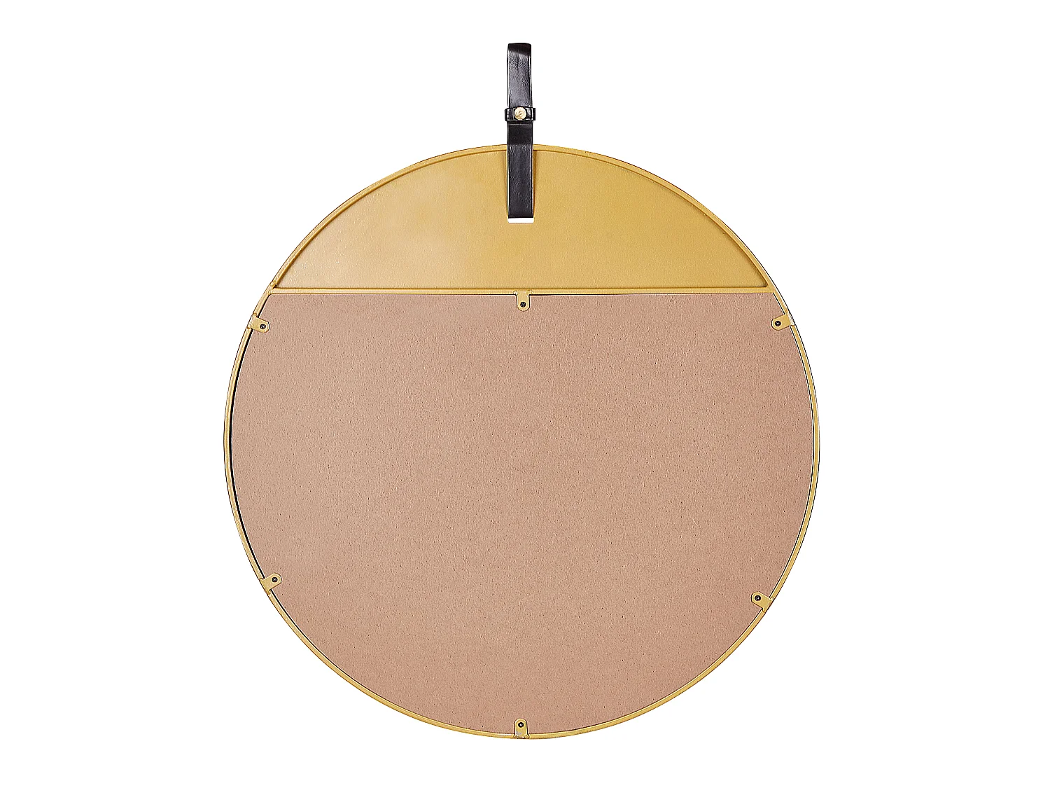 Wandspiegel GURS 60 cm 60 cm Metaal Goud