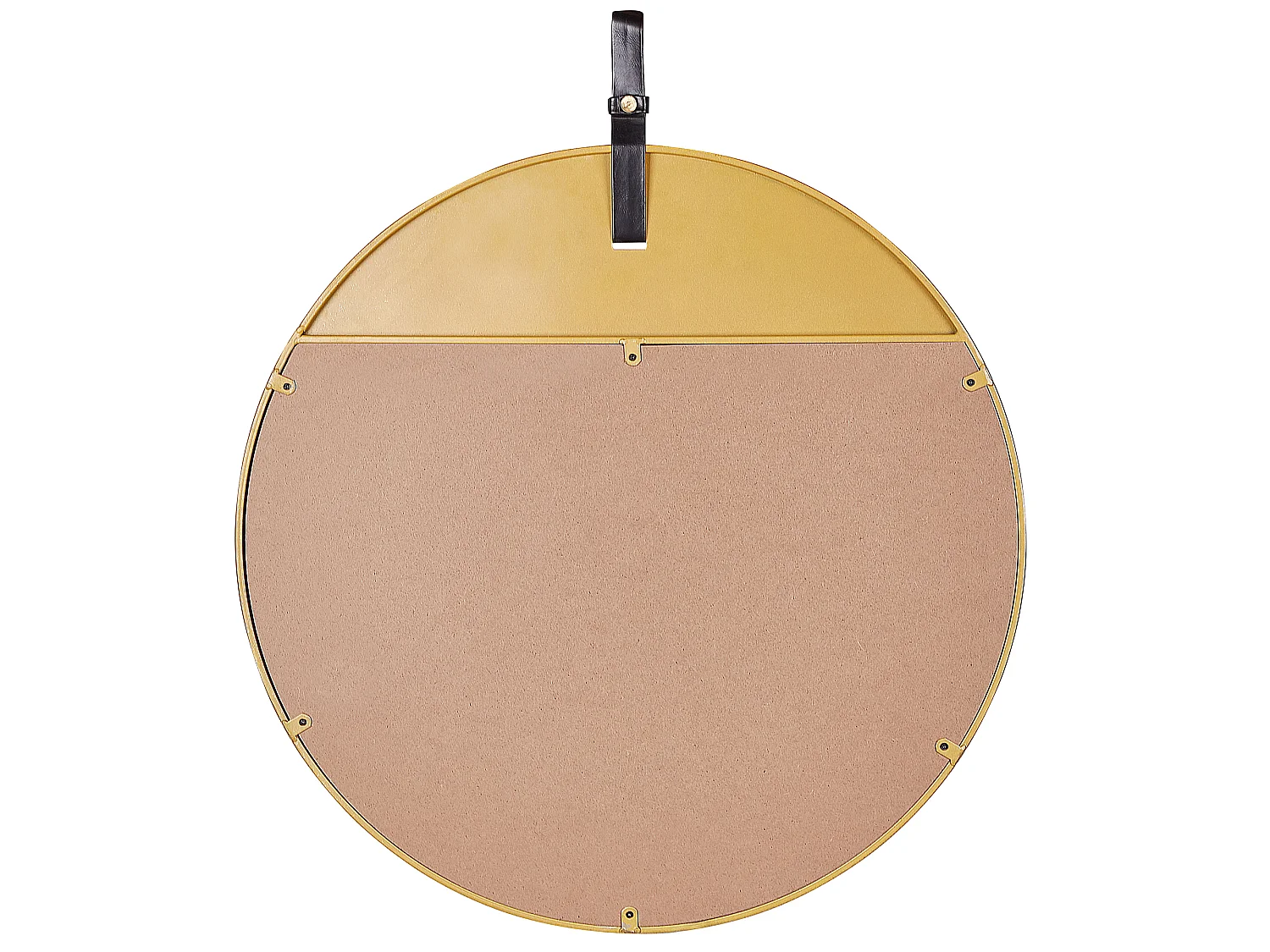 Lustro ścienne GURS 60 cm 60 cm Metal Złoty