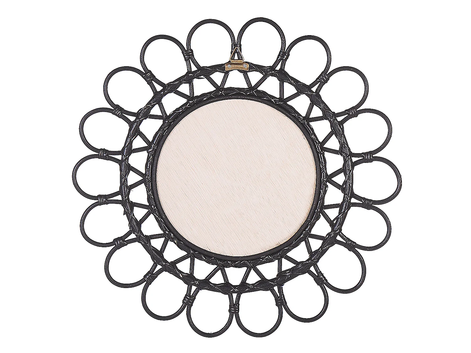 Miroir BABAI 60 cm 60 cm Rotin Noir