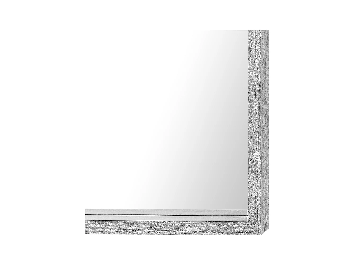 Moderner Wandspiegel in Grau 50 x 50 cm quadratisch Brignoles