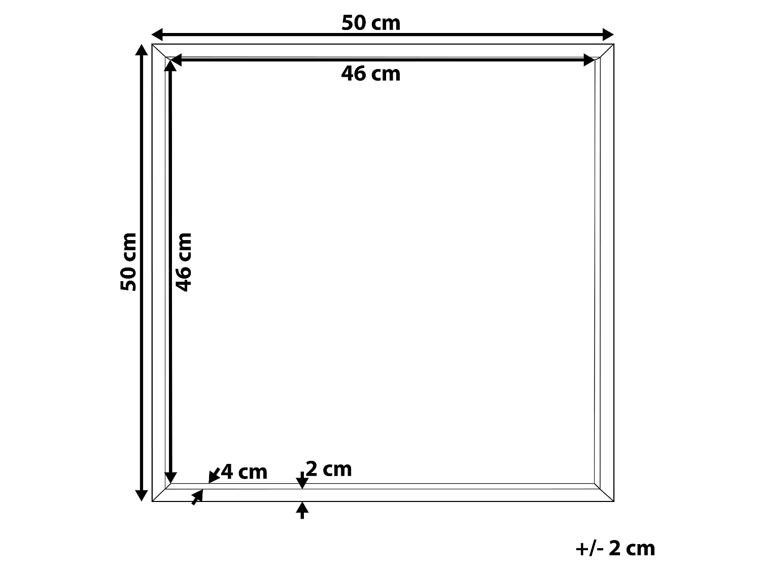 Miroir BRIGNOLES 50 cm 50 cm Gris