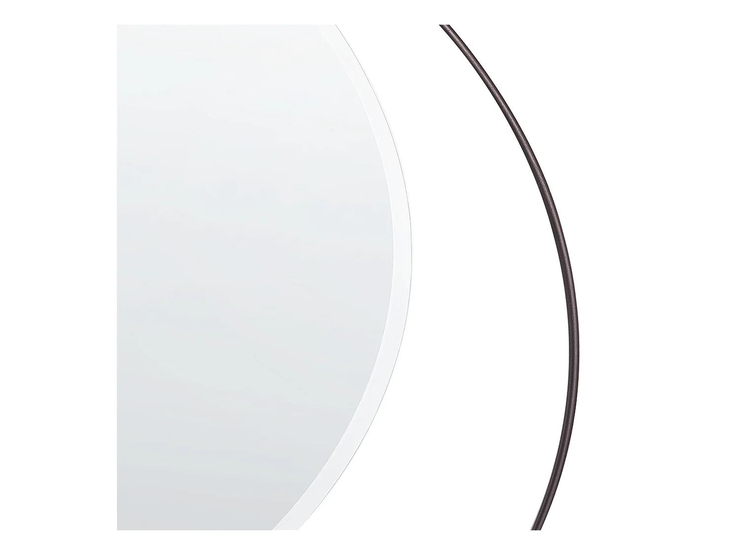 Wandspiegel AGDE 50 cm 50 cm Metaal Zwart