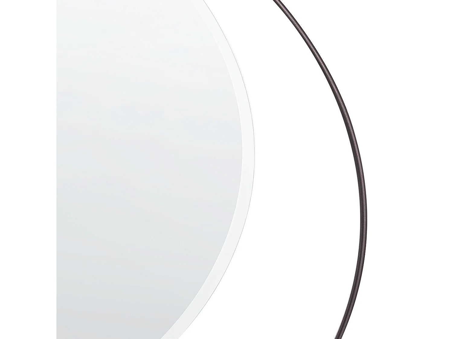 Specchio AGDE 50 cm 50 cm Metallo Nero