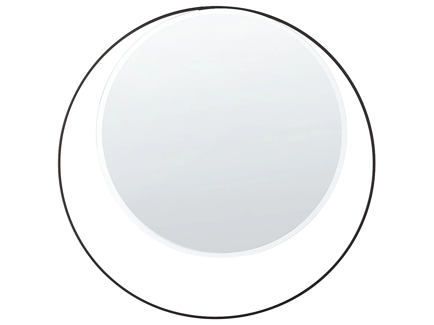 Wall Mirror AGDE 50 cm 50 cm Metal Black