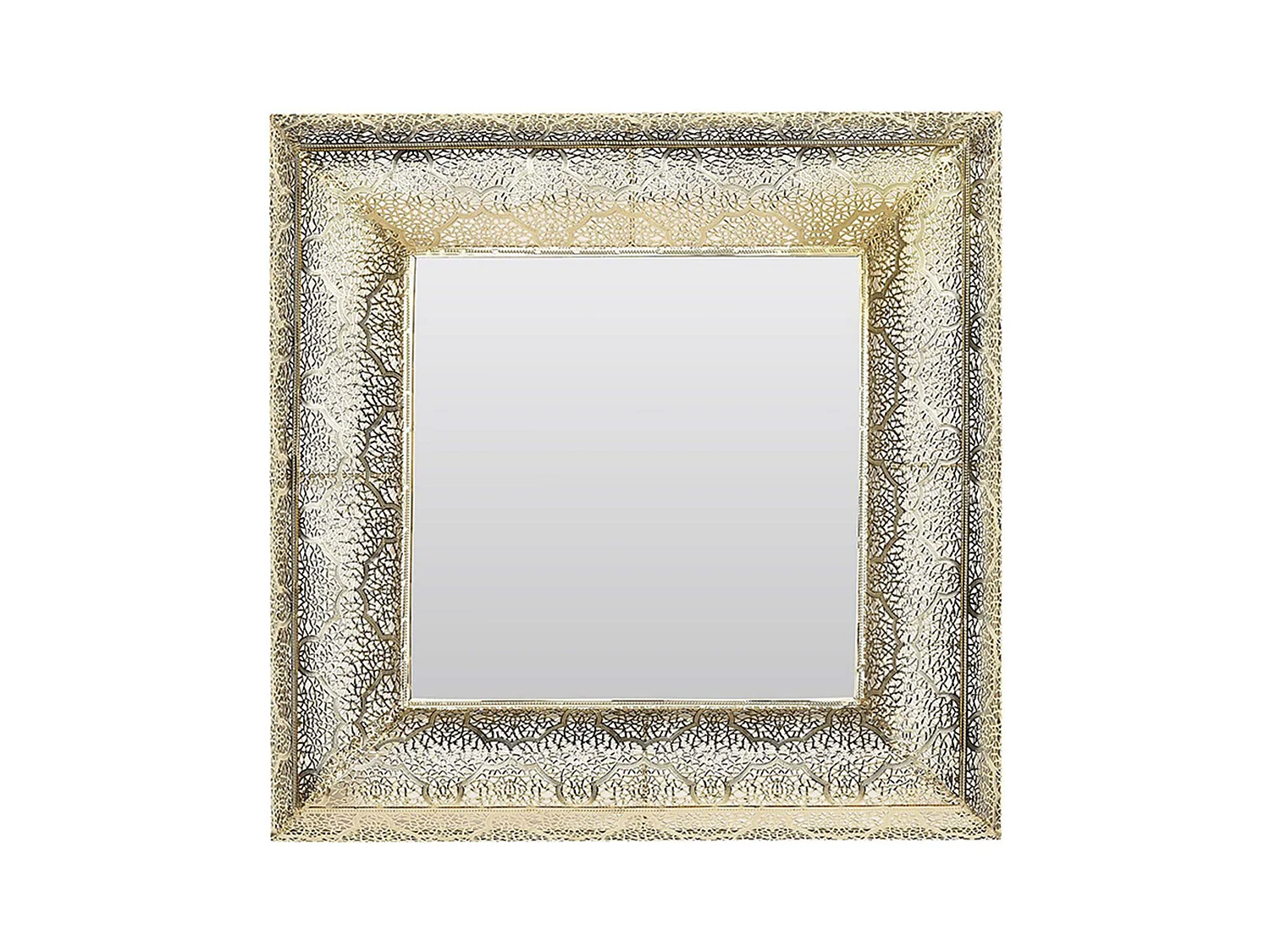 Miroir PLERIN 60 cm 60 cm Métal Doré
