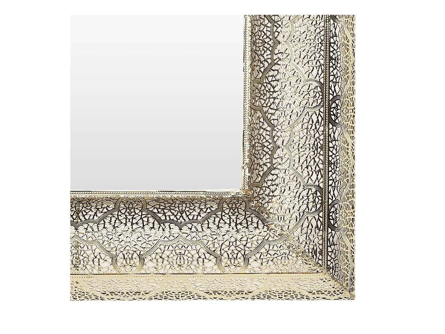 Miroir PLERIN 60 cm 60 cm Métal Doré