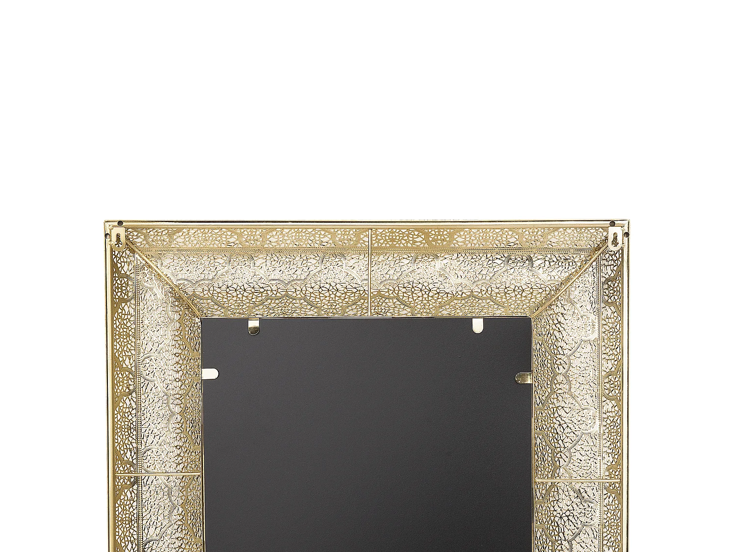 Eleganter Wandspiegel quadratische Form gold 60 x 60 cm Plerin