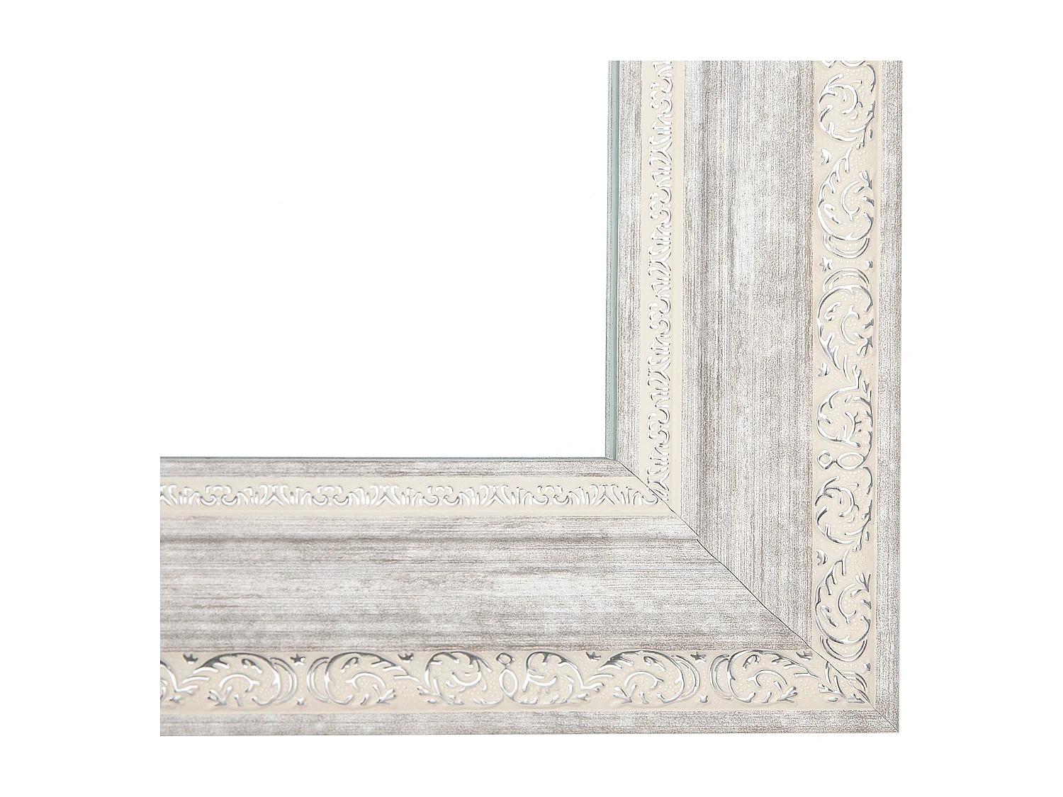 Schöner Spiegel im Vintage Stil beige/silbern Wandspiegel 130 x 50 cm Vertou