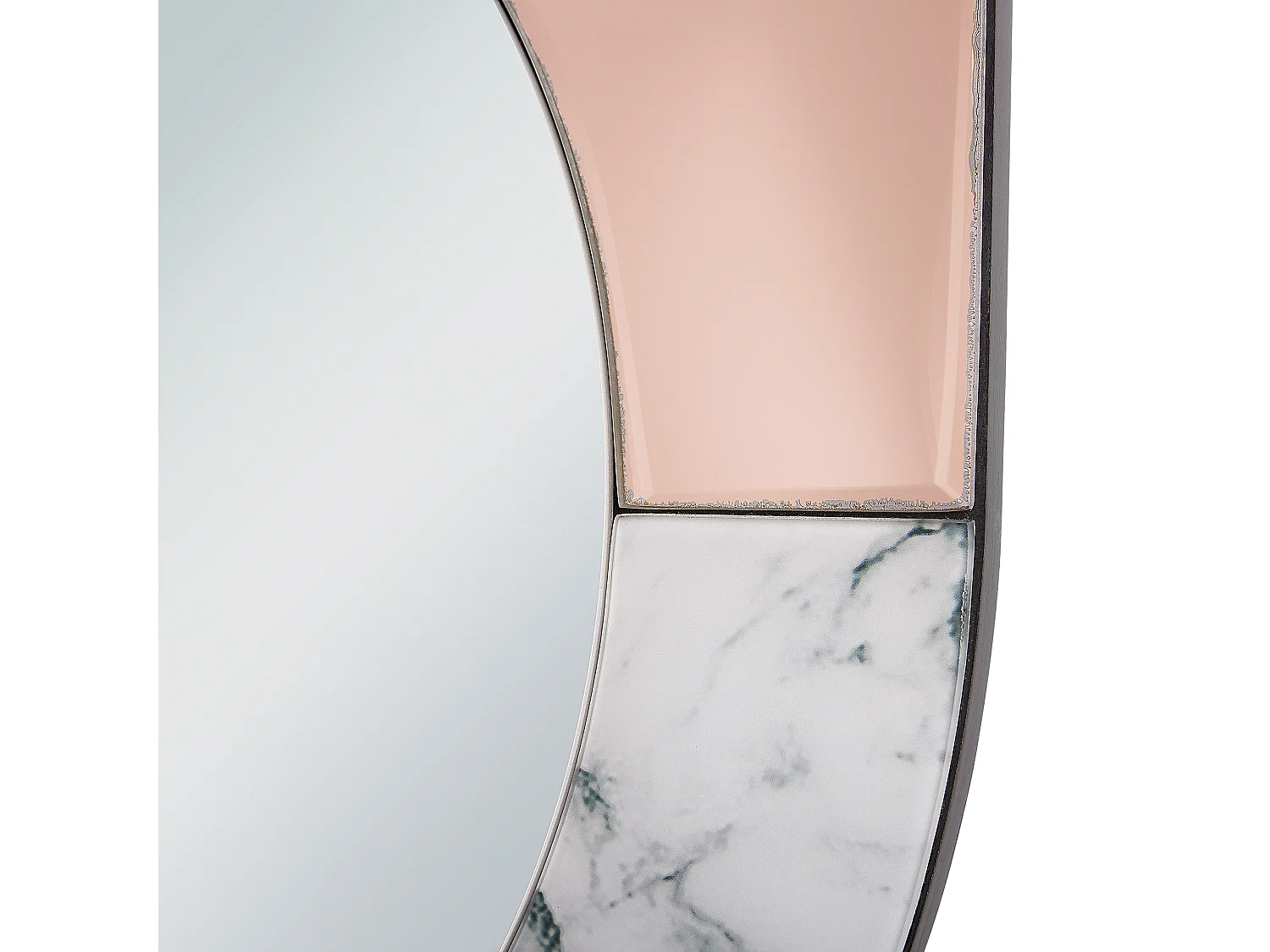 Miroir RETY 50 cm 65 cm Pierre Rose doré