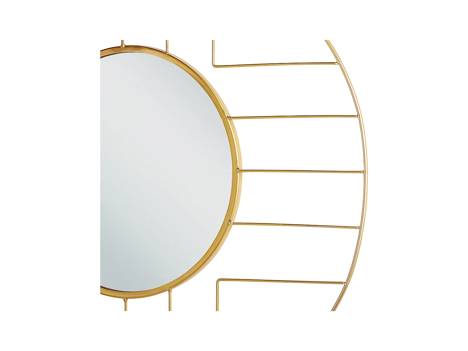 Wandspiegel HESDIN 60 cm 60 cm Metaal Goud