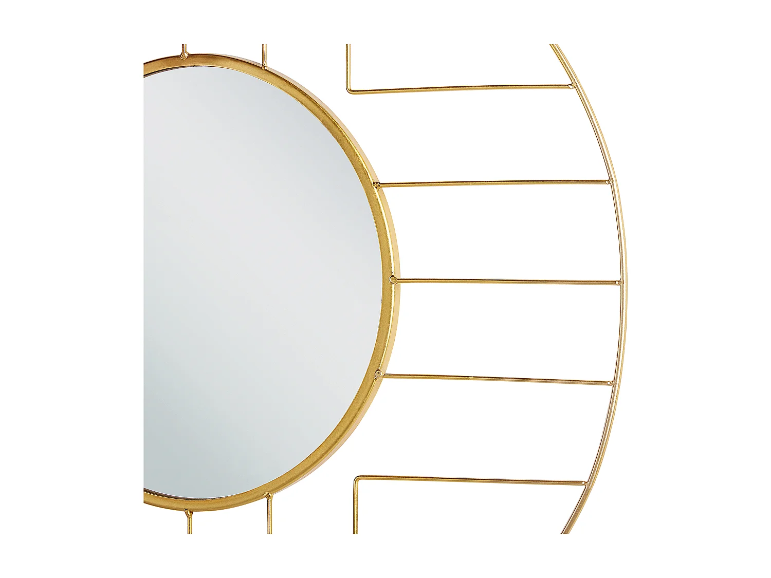 Espejo HESDIN 60 cm 60 cm Metal Dorado