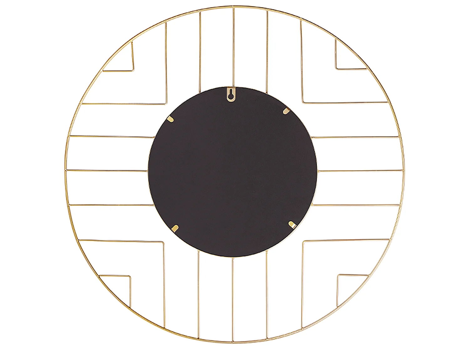 Miroir HESDIN 60 cm 60 cm Métal Doré