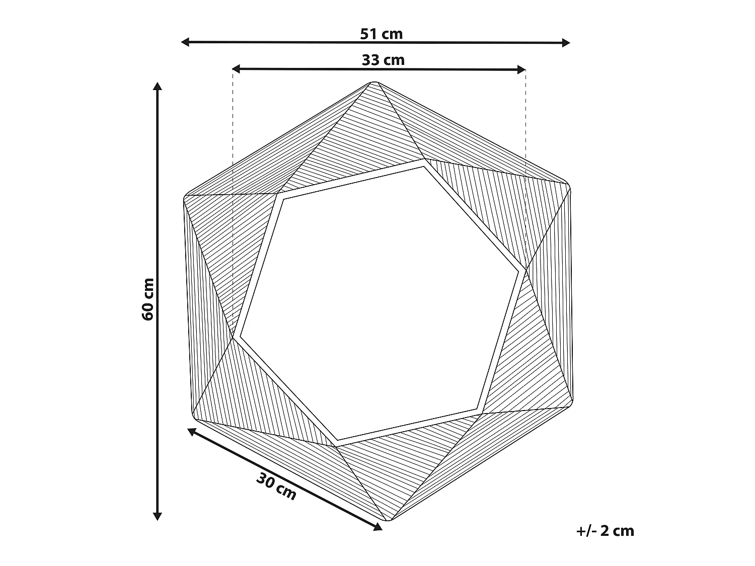 Miroir BASTIA 51 cm 60 cm Métal Doré