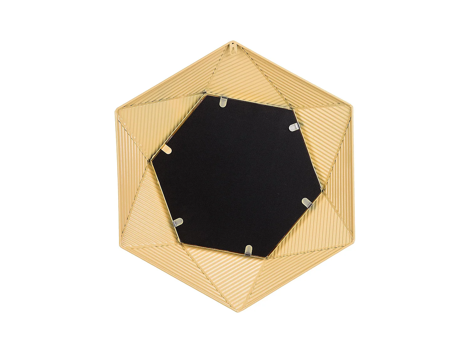 Miroir BASTIA 51 cm 60 cm Métal Doré
