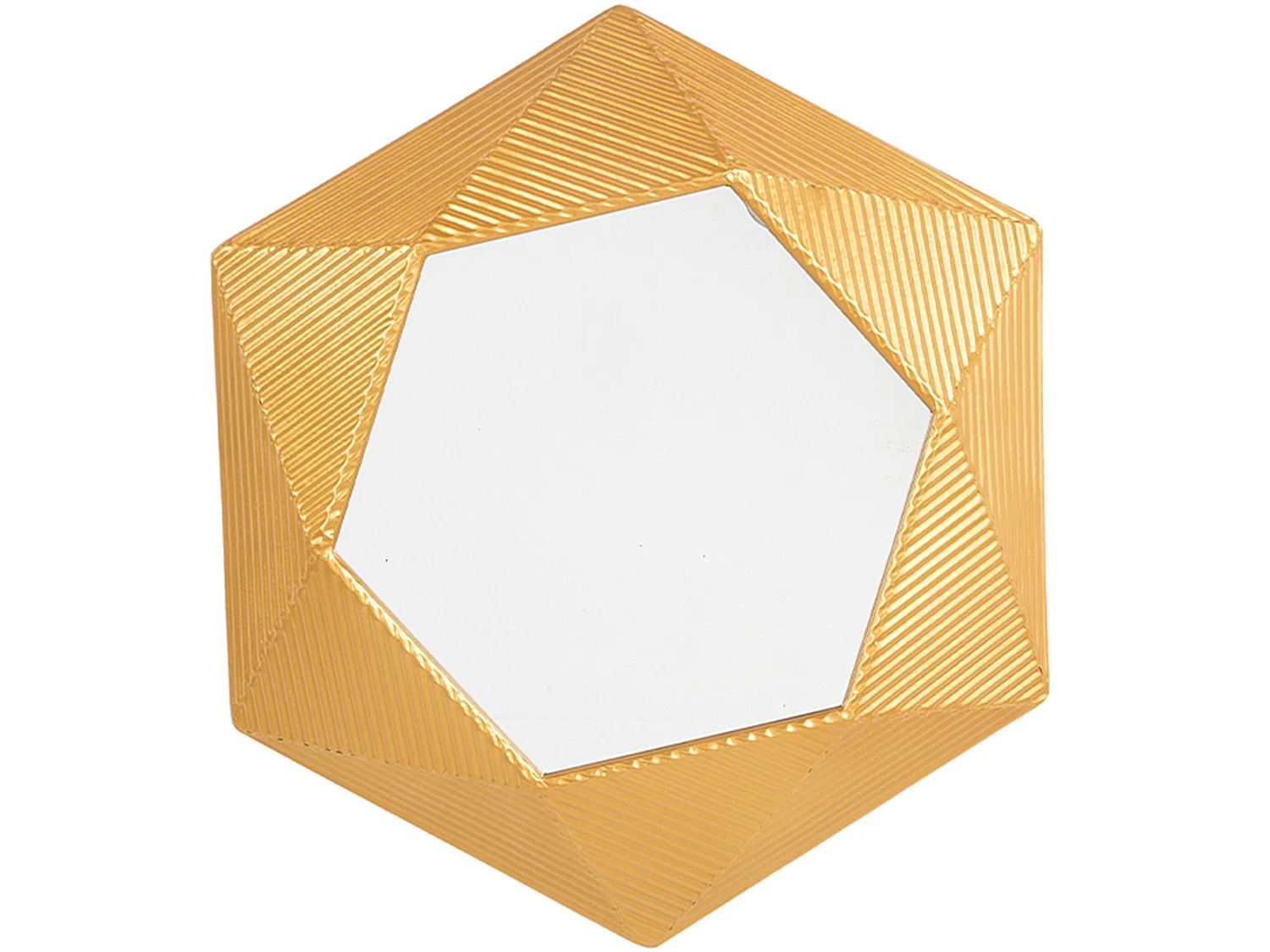 Miroir BASTIA 51 cm 60 cm Métal Doré