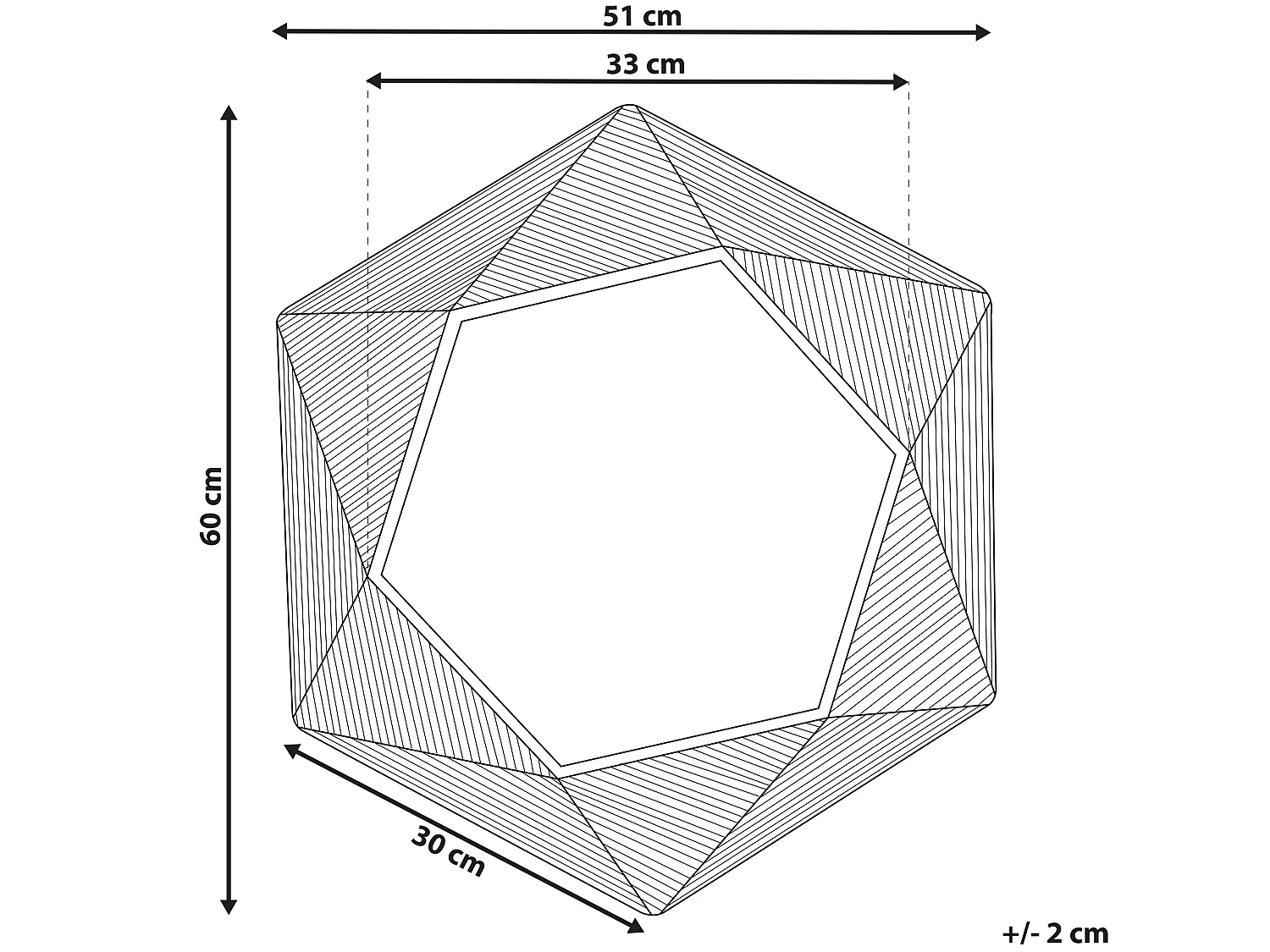Miroir BASTIA 51 cm 60 cm Métal Doré