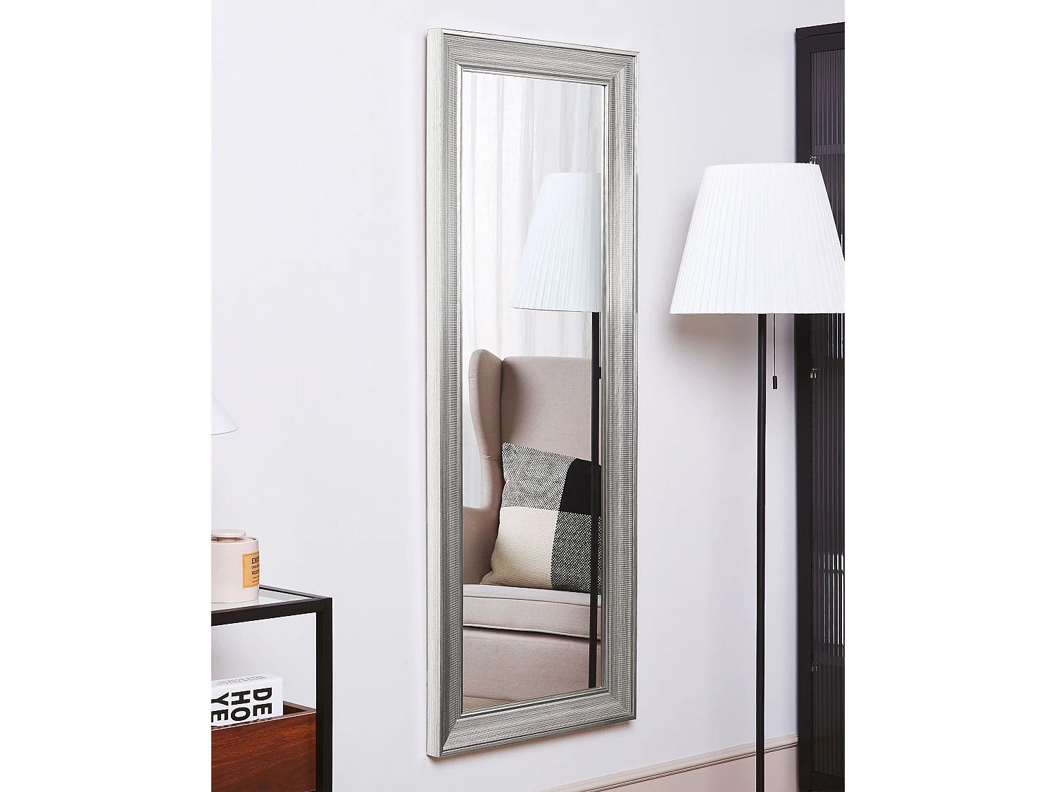 Miroir BUBRY 50 cm 130 cm Argenté
