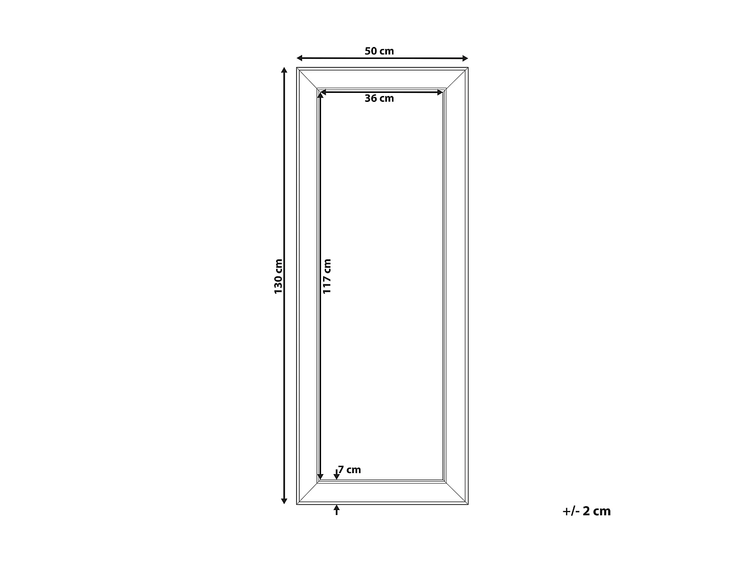 Klassischer Wandspiegel Spiegel rechteckig silbern Bubry