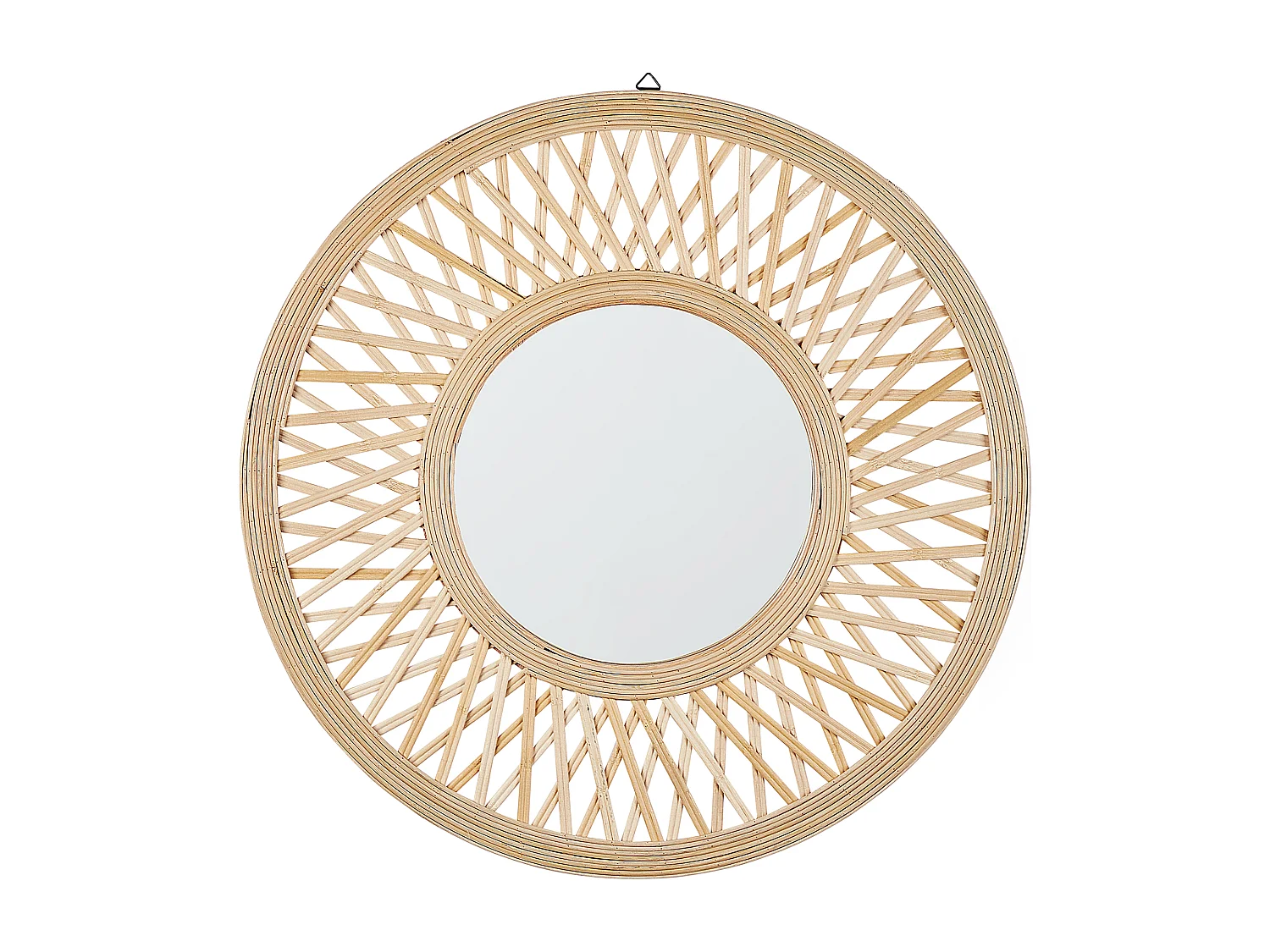 Miroir BACATA 60 cm 60 cm Bambou Naturel