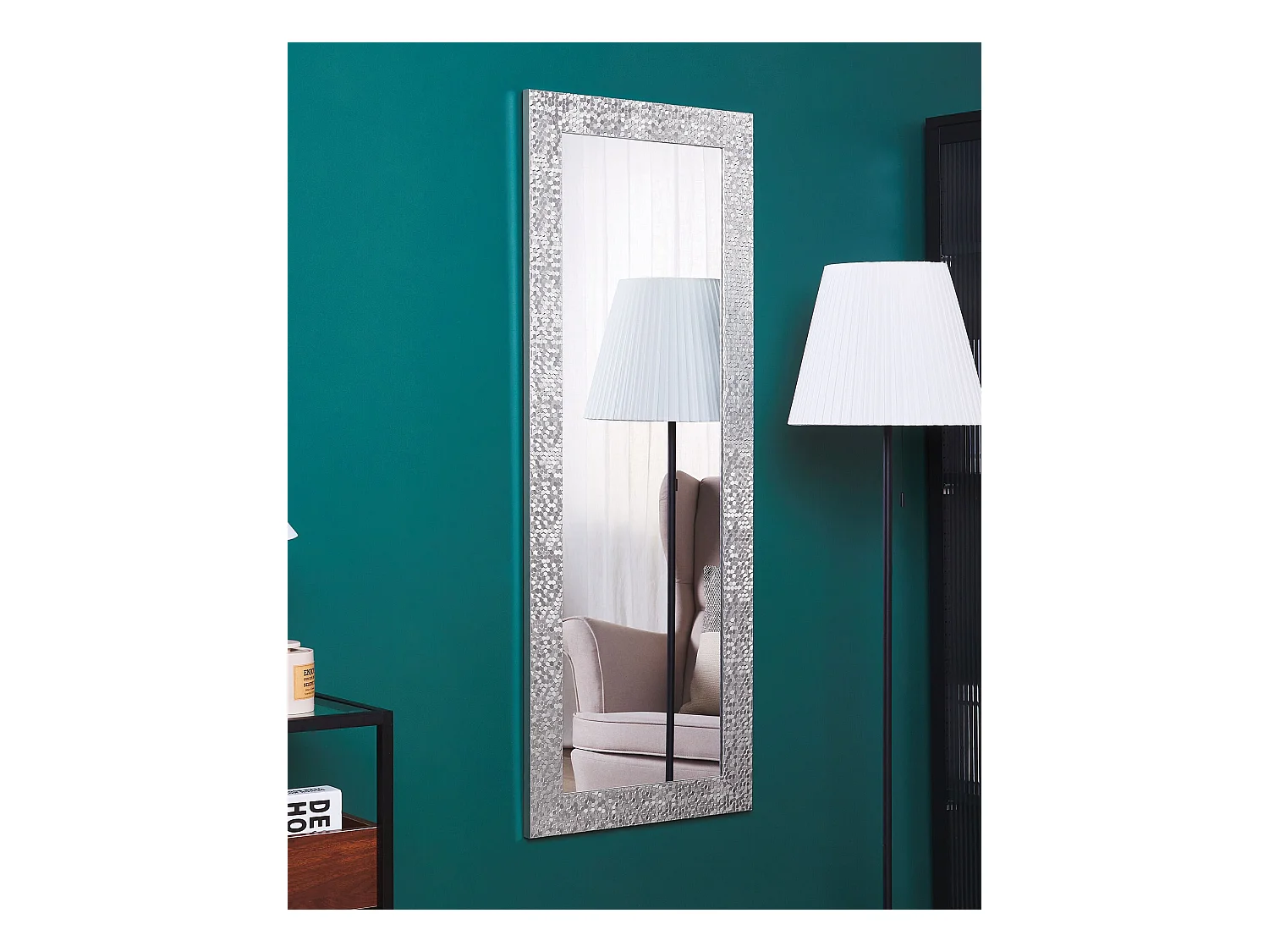 Wandspiegel MARANS 50 cm 130 cm Zilver