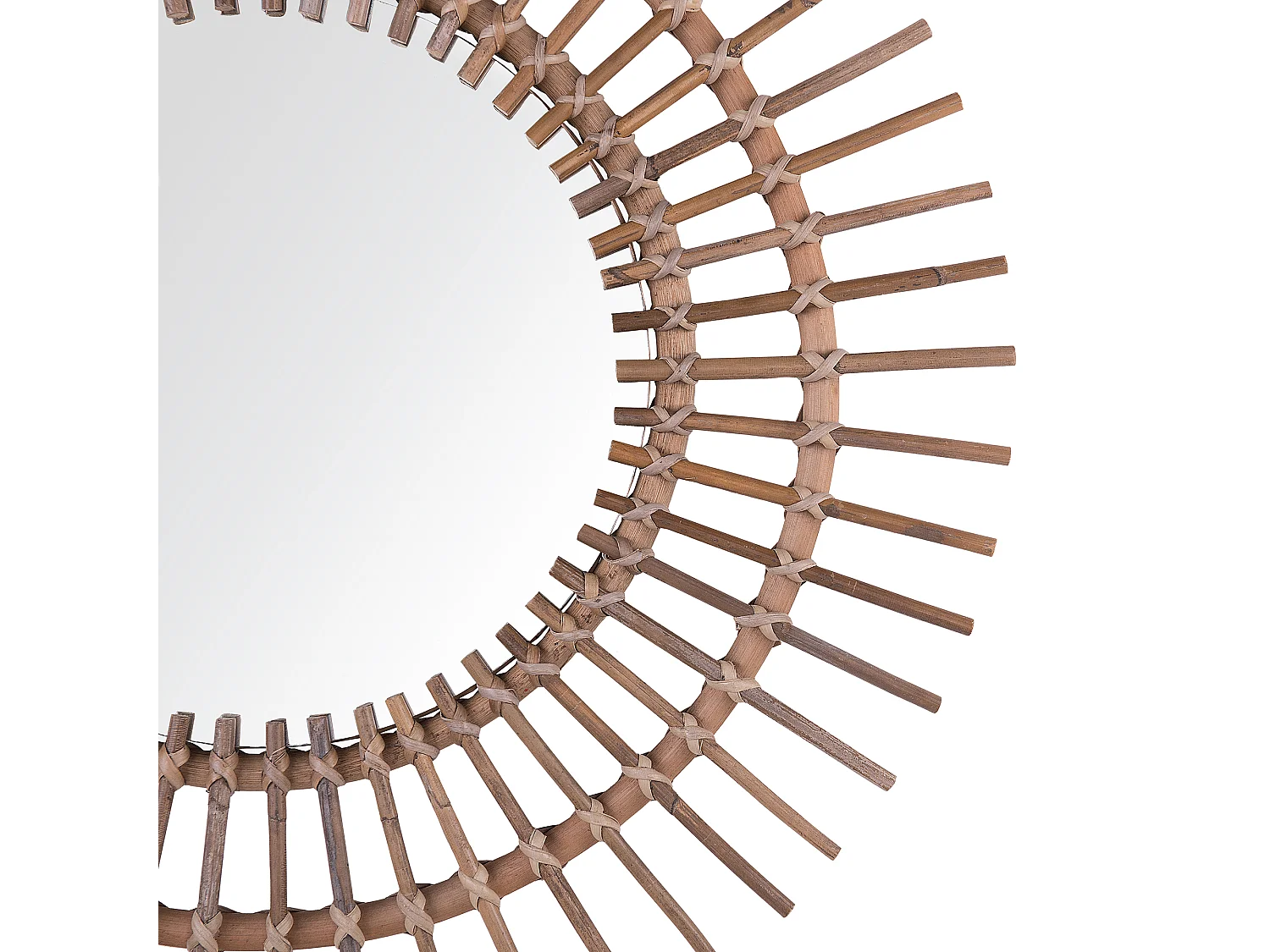 Miroir STENEN 76 cm 76 cm Rotin Beige sable