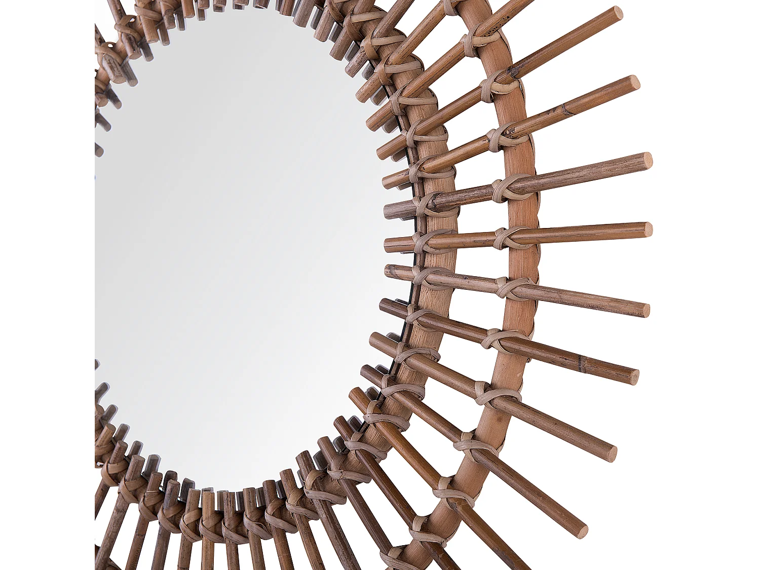 Miroir STENEN 76 cm 76 cm Rotin Beige sable